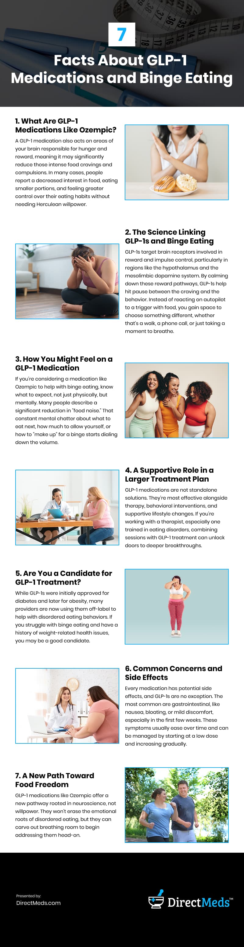 7 Facts About GLP-1 Medications and Binge Eating Infographic