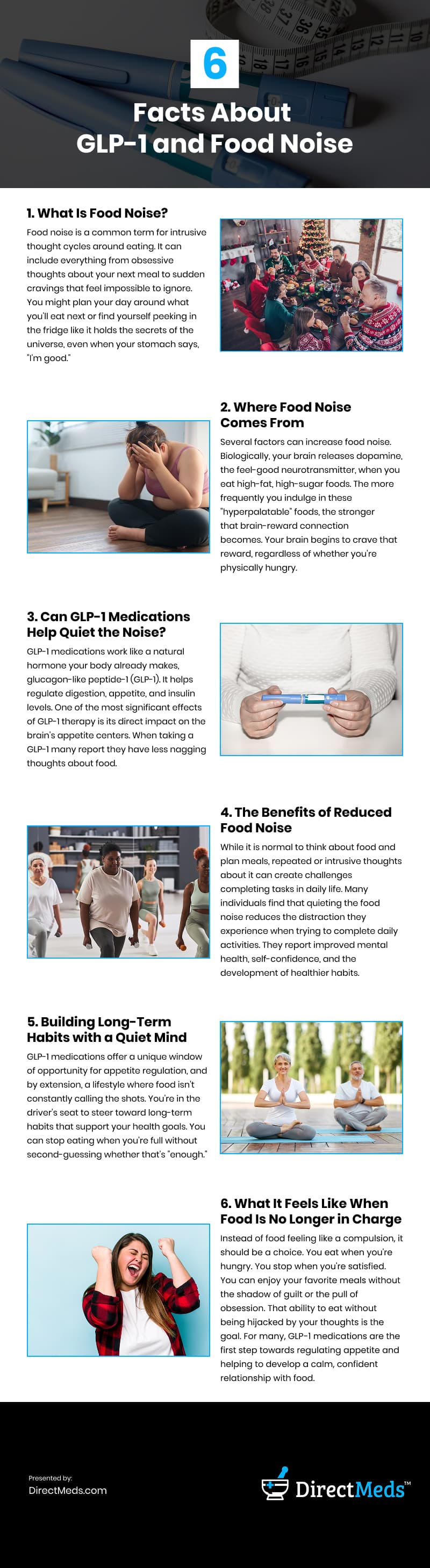 6 Facts About GLP-1 and Food Noise Infographic 6 Facts About GLP-1 and Food Noise Infographic