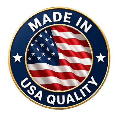 Made and shipped by US pharmacy badge