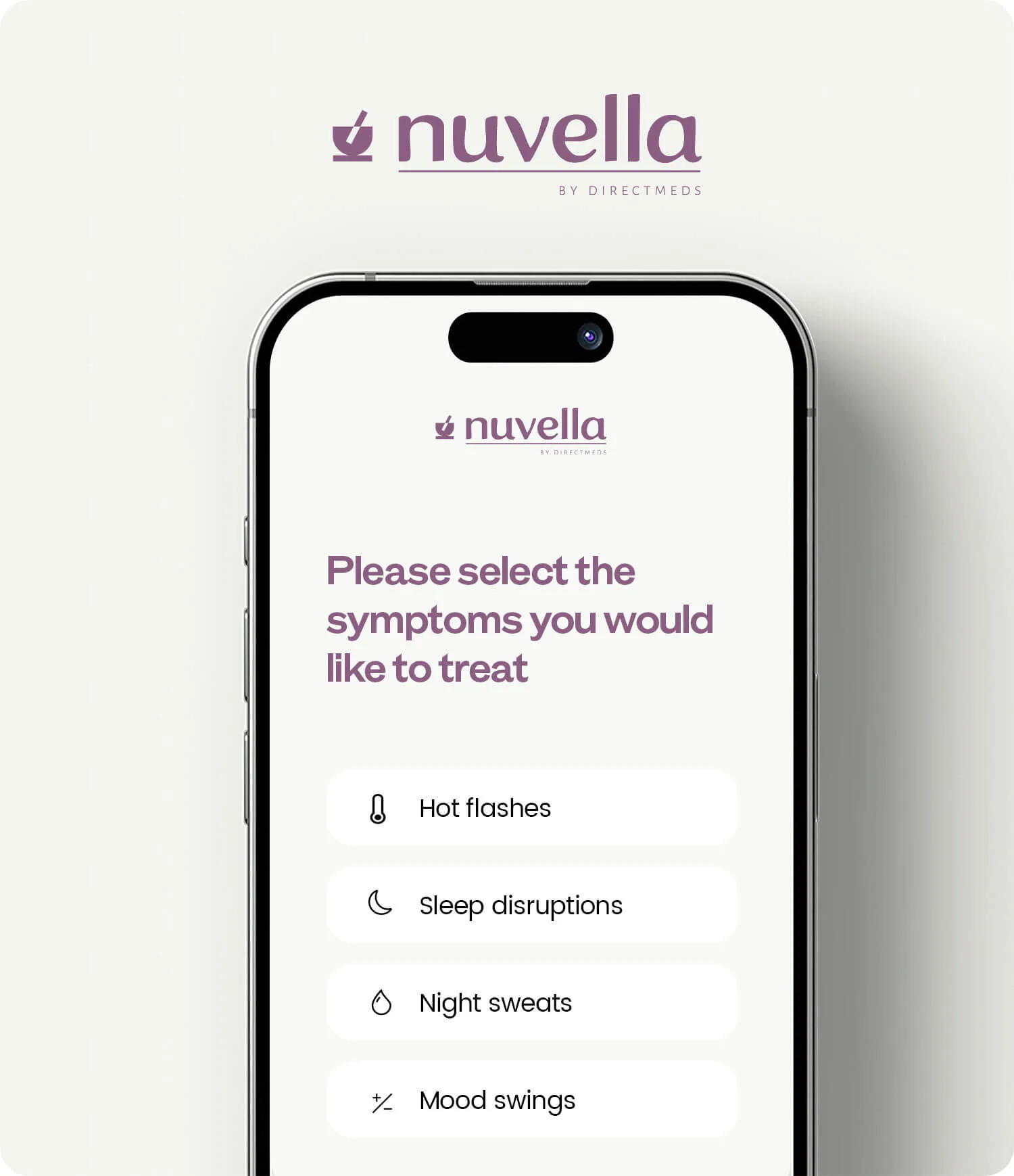 Nuvella app on phone