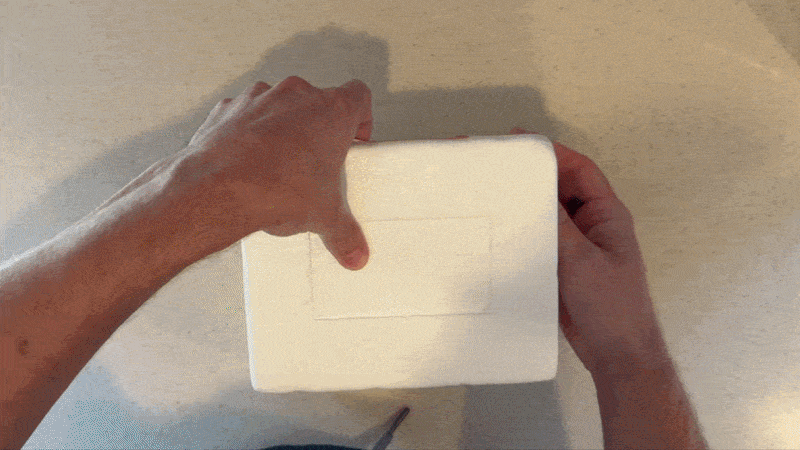 A DirectMeds parcel unboxed at home, revealing the medication in plain, discreet packaging